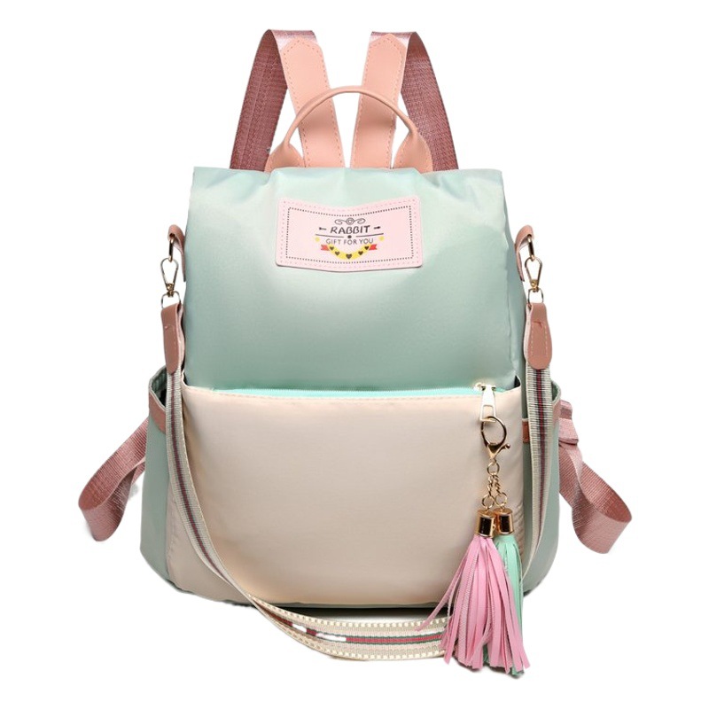 Bolso de tela Oxford para mujer 2025, nueva moda, versátil, antirrobo, estilo coreano, mochila escolar para estudiantes, mochila de viaje