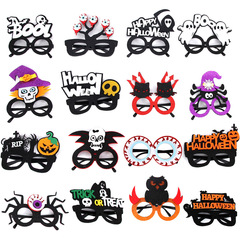 2024 cross-border Halloween glasses photo props party decoration supplies props Halloween cartoon plastic glasses