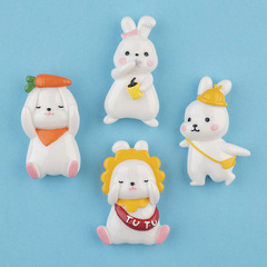 創意卡通四不小兔子冰箱貼磁貼吸力貼磁力貼磁性貼黑白板留言磁貼