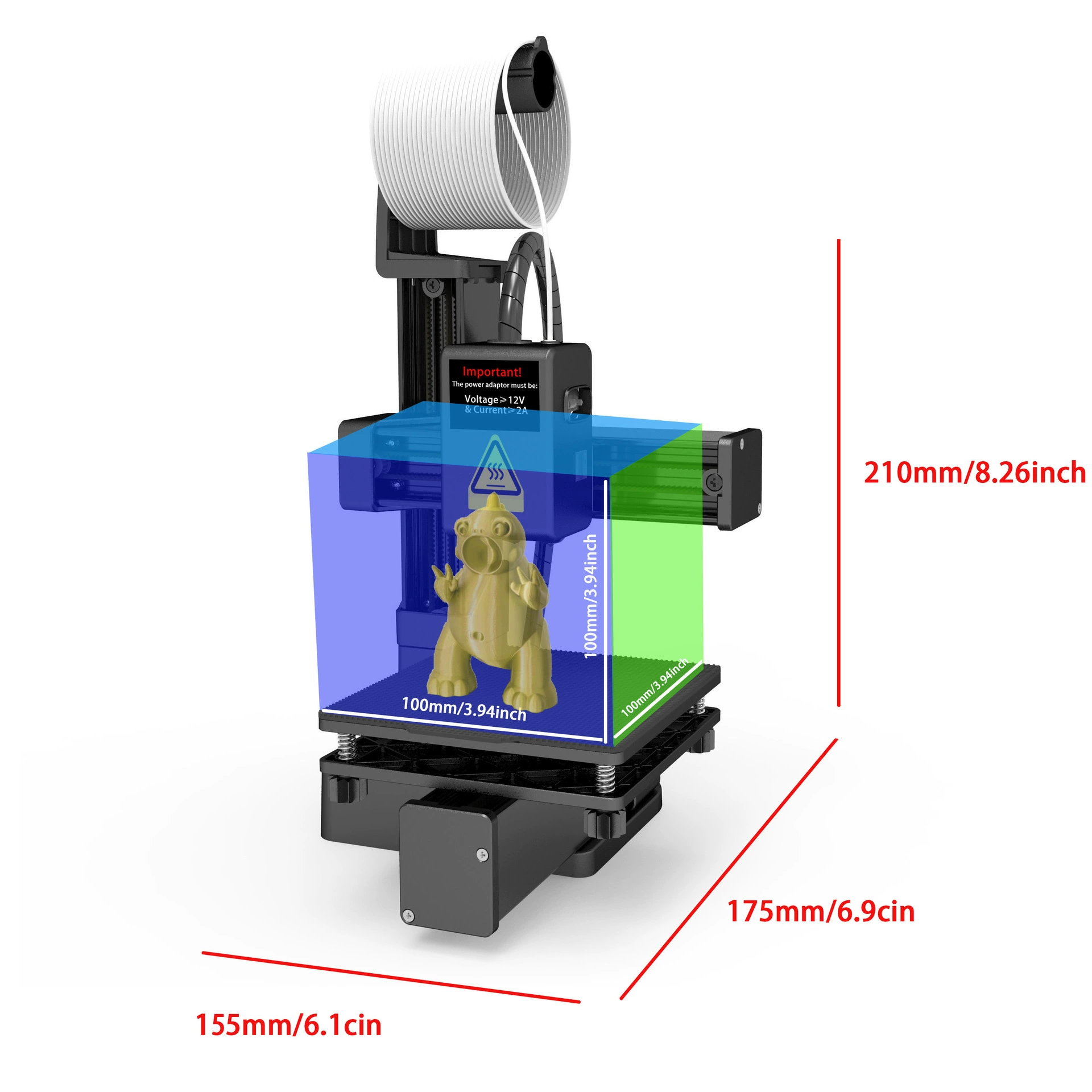 EasyThreed 3D printer K10 entry level use TPU PLA 1.75 Mom