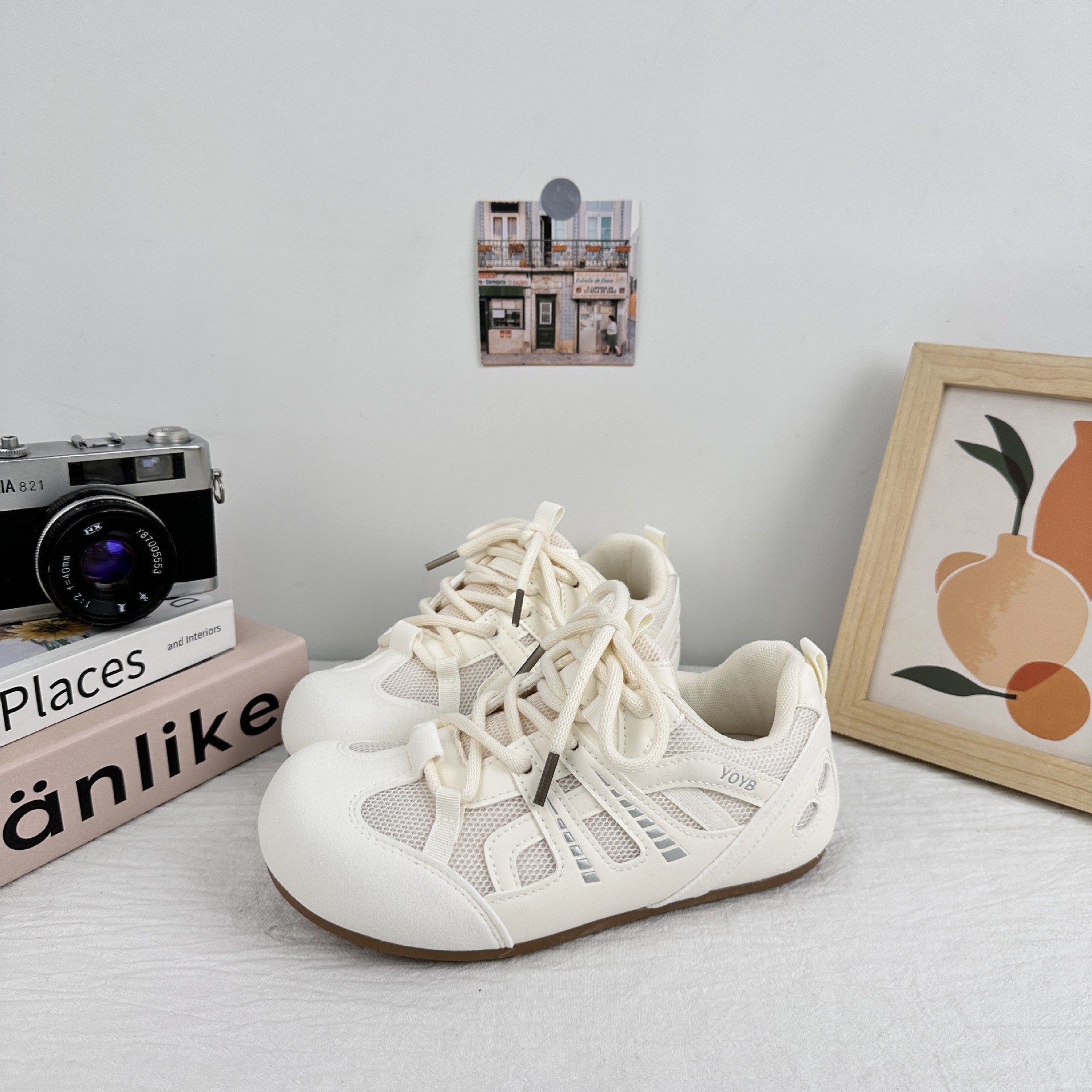 Yuanbo nicho zapatos de skate para mujeres 2025 nuevo verano delgado soleos transpirables zapatos casuales de malla universal zapatos de entrenamiento alemán image 5