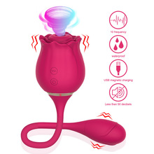 亞馬遜紅色玫瑰花吮吸跳蛋女性rose sucker充電成人性愛吸奶玩具