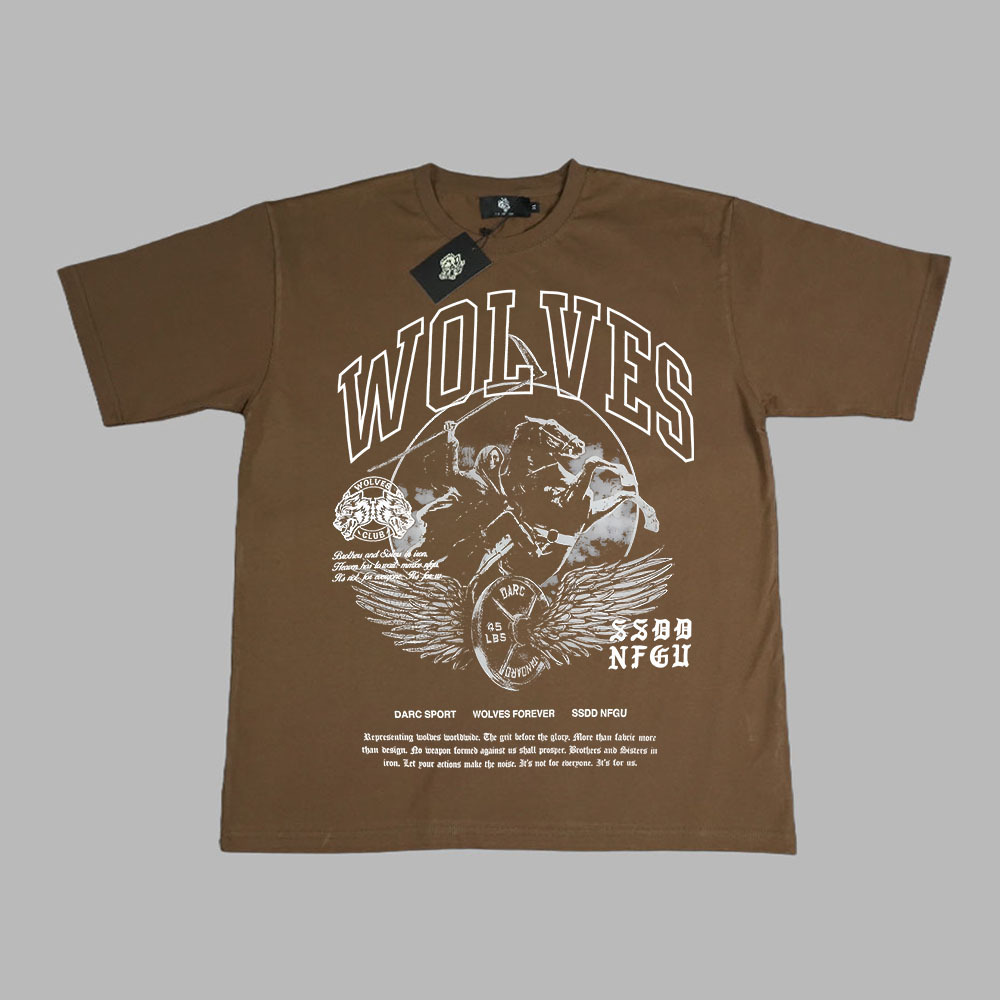 Darc Wolves Sport Oversized Men T-shirts Fitness Bodybuildin