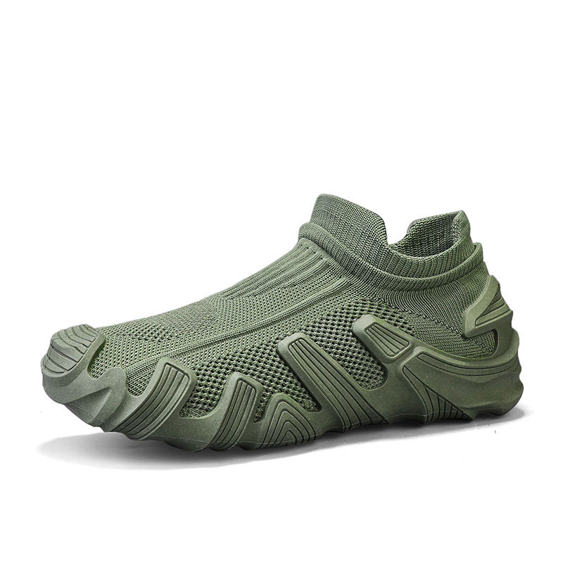 2025 otoño combinación de calcetines en vivo zapatos volcánicos zapatos mecánicos transpirables zapatos de coco zapatos casuales para hombres