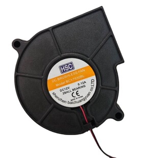 HSC BCY7530BL DC 12V 0.12A 75x30mm 7.5cm���L�Cɢ���L��