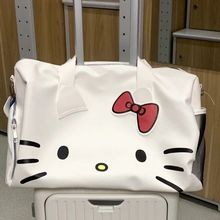 HelloKitty卡通可爱单肩蝴凯蒂手提健身包斜旅行包短途斜挎行李包