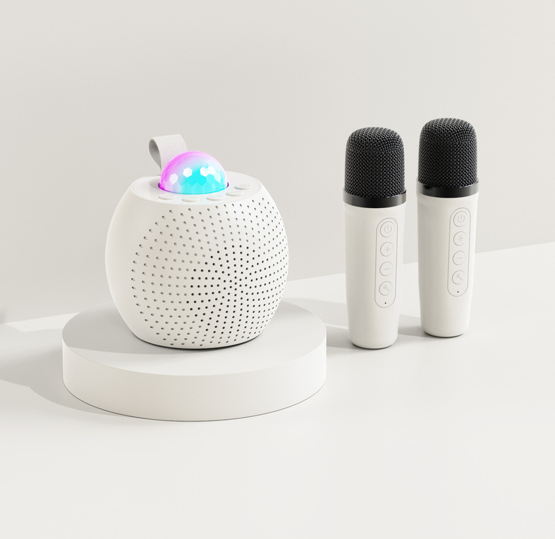 K 18ワイヤレスk歌一体マイク音響ランプ付きマイク携帯屋外子供家庭bluetoothスピーカーセット|undefined