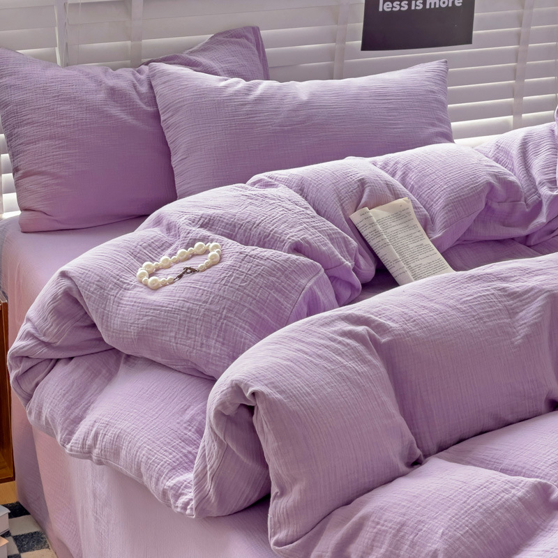 크림 퍼플 [매우 부드럽고 피부 친화적이며 알몸으로 자도 좋음]