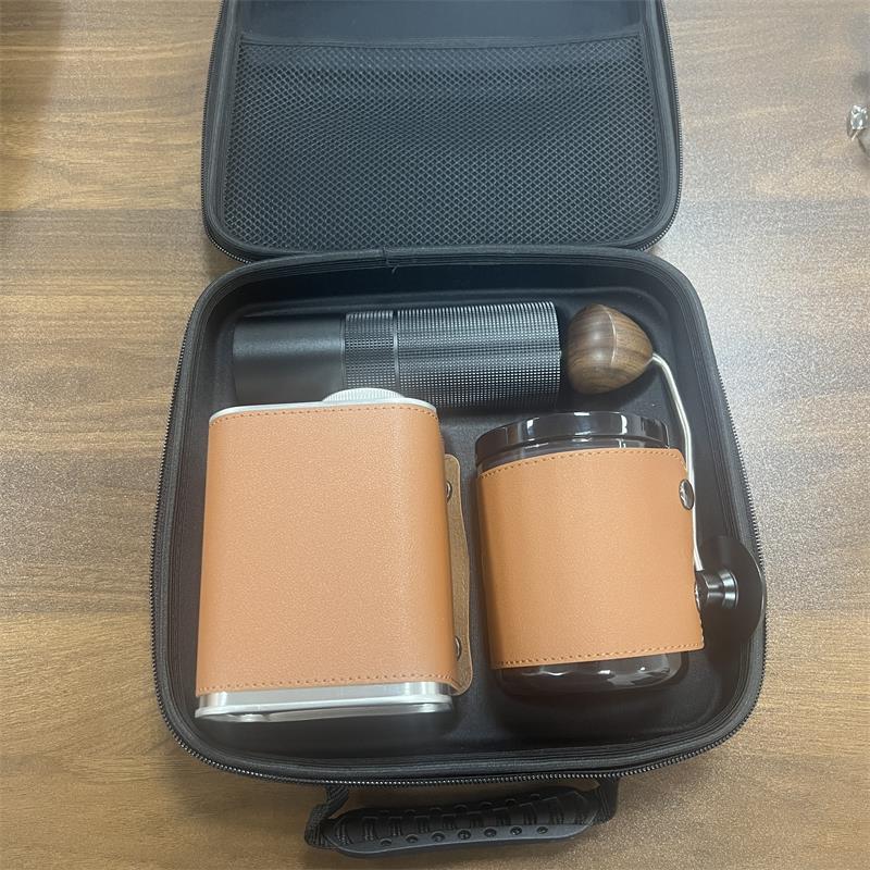 Caja de regalo de cafeteria de viaje al aire libre, conjunto de taza de filtro de café de lavado a mano, molino de frijoles