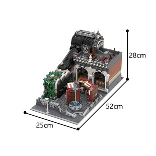 C5724 Modular Market with Square, Marble Fountain, Stone Bench 4689 Accessories