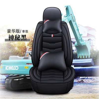 Universal seat cover – Excavator Seat Cover Universal - black-deluxe-edition-single-seat
