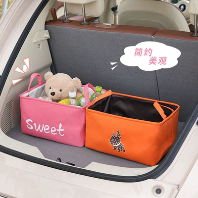 Box Storage Box Cartoon Car: Car storage bag/box