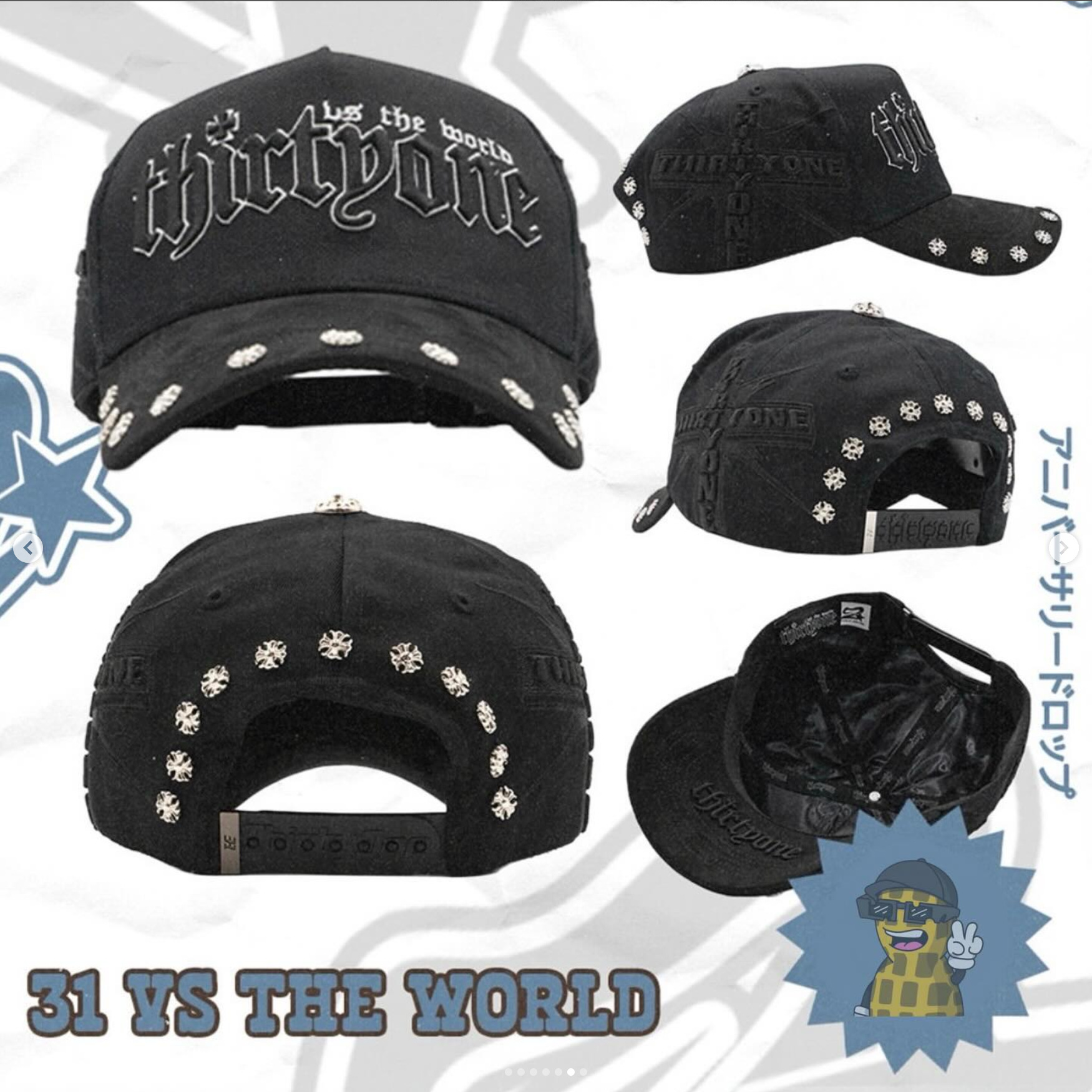 Nuevo Meike Duo Dandy bordado ajustable gorra de boca de pato borde curvo gorra de béisbol con diamantes barba tío
