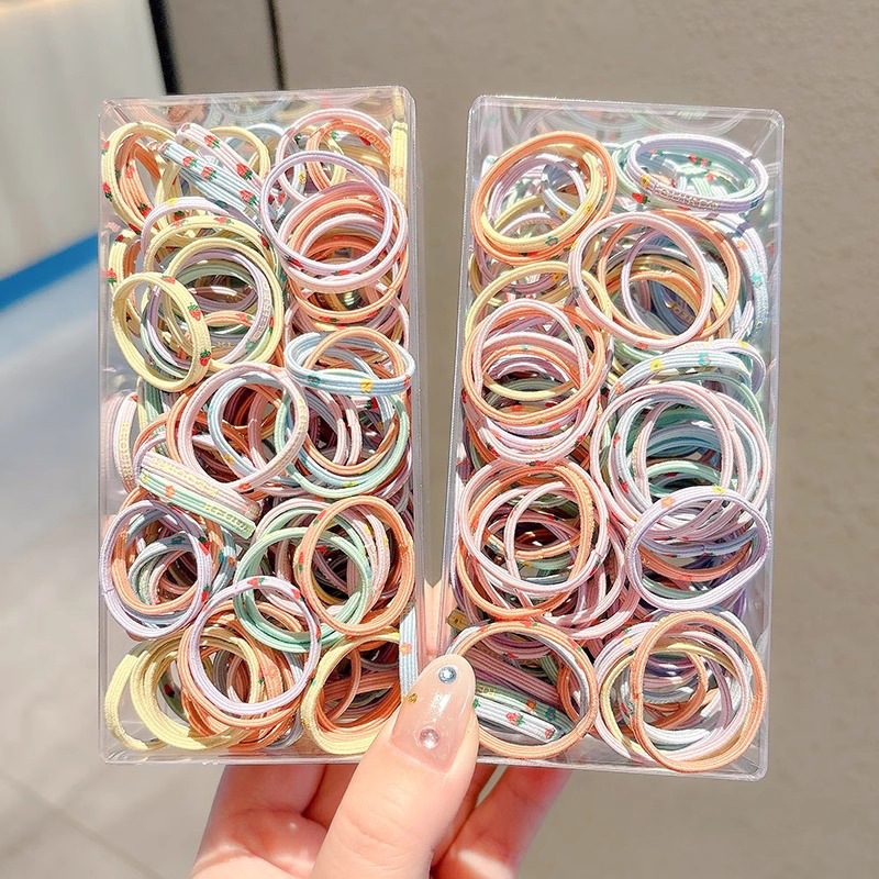 Ligas Elásticas para el Cabello de Niñas, Banda de Goma, Alta Elasticidad, para Coletas