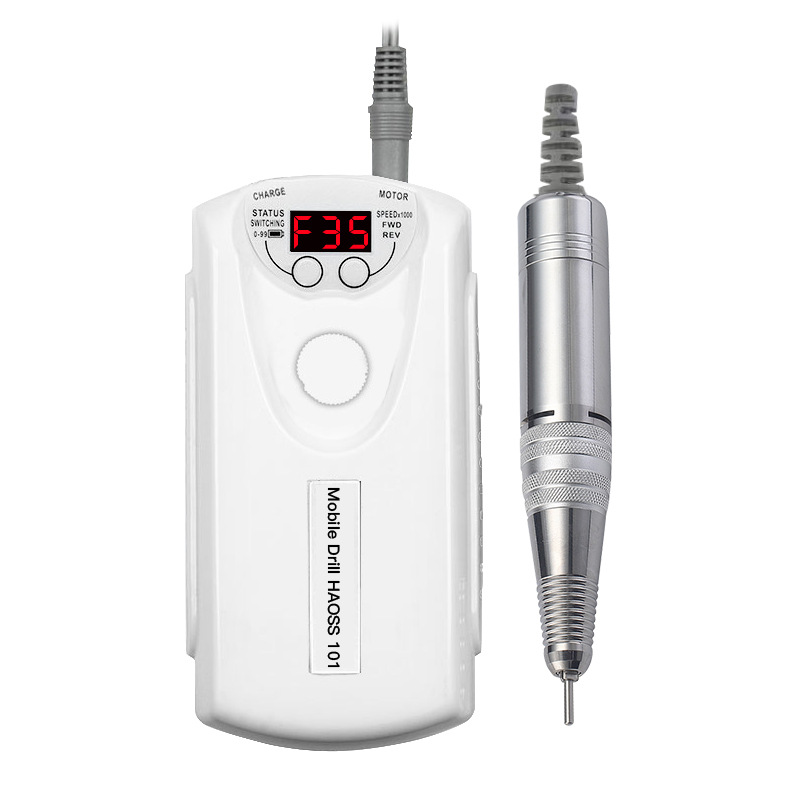 Haining removedor de uñas especial pantalla LCD de almacenamiento de energía portátil exfoliante removedor de uñas máquina de manicura máquina de pulido de uñas