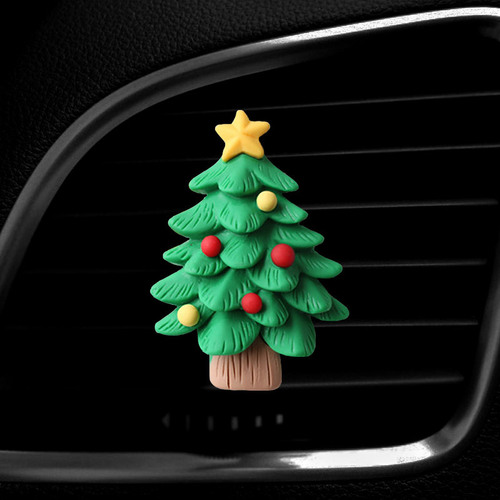 New Christmas car air outlet perfume clip car aromatherapy air conditioner perfume decoration Santa Claus ornaments