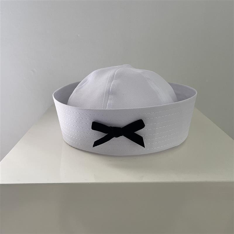 126g Weight A sailor's cap Hats Type Holiday, Travel Occasion Polyester Material Bow Knot Pattern All Seasons Season Women's Gender Cute Style Flat Eaves Rim Women's Cute Bow Knot Flat Eaves A Sailor's Cap 2