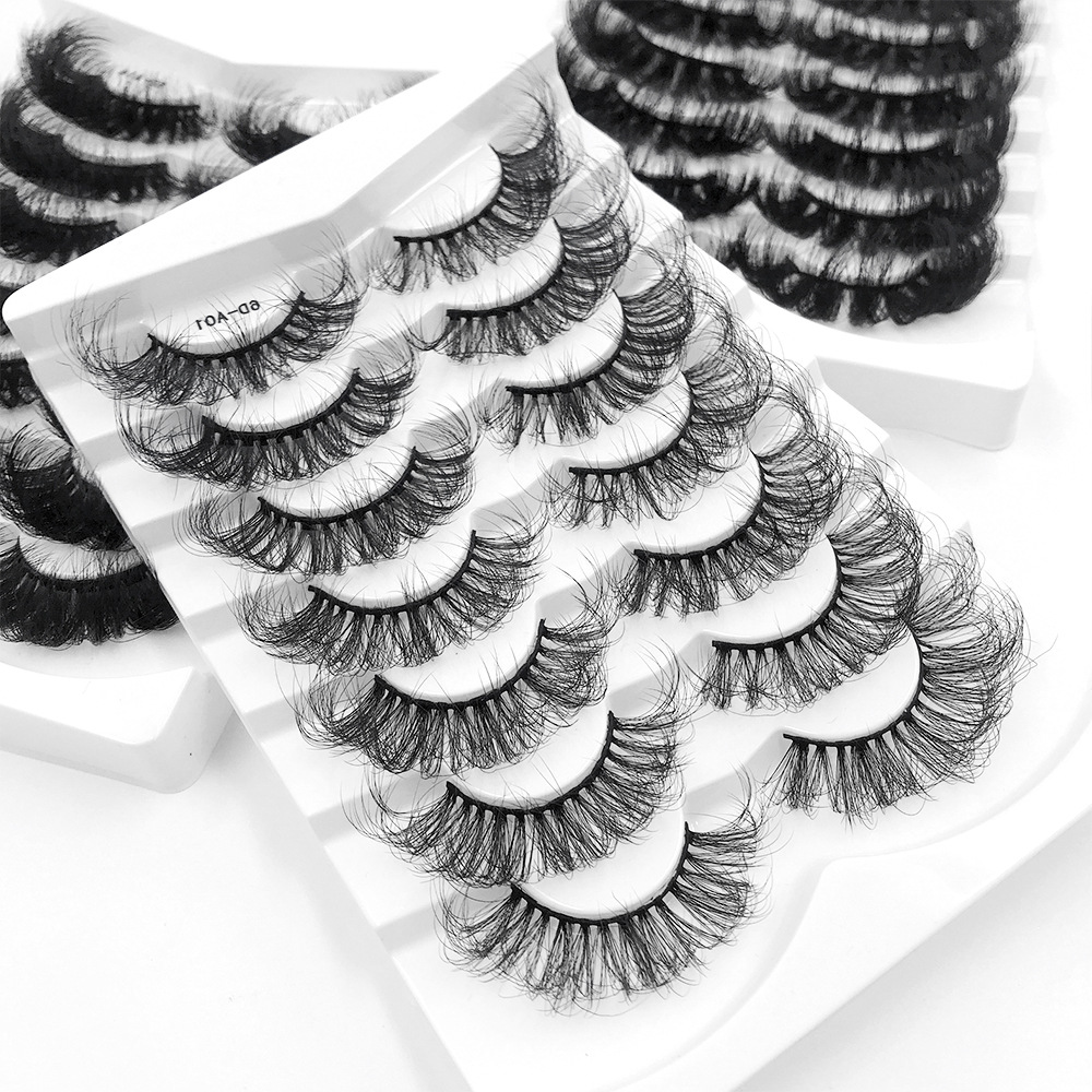 25mm Fluffy Three-dimensional Multi-layer Mink-like False Eyelashes 7 Pair display picture 4