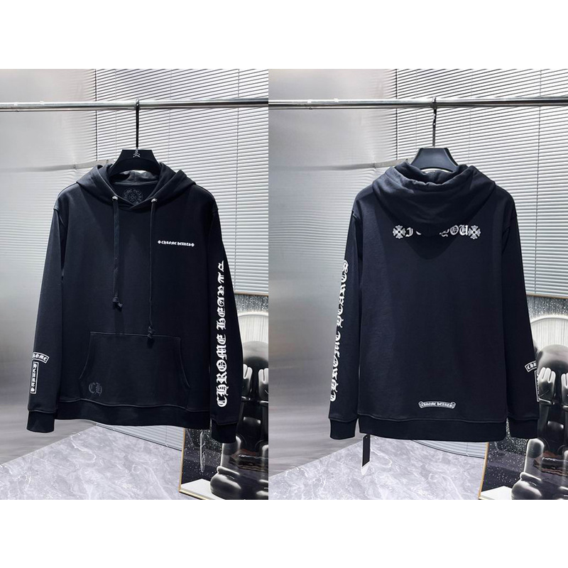 25ss正确版Chrome Hearts 克罗伈十字架连帽卫衣百搭潮流时尚批发|undefined