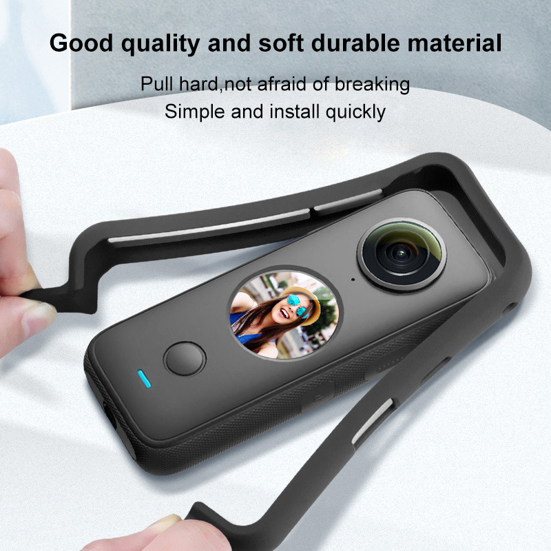 Puluz grasa vaca adecuado para Insta360 uno X2 panorámica deportes Cámara Marco protector de plástico a prueba de golpes resistente a la gota