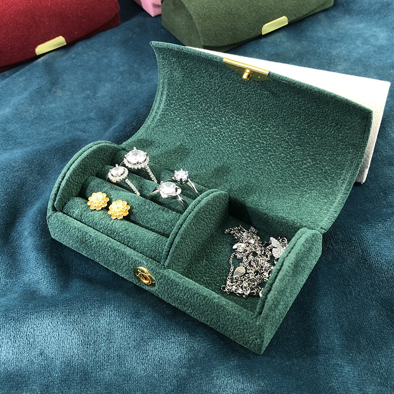 64g Weight Jewelry Boxes Classification 1 Piece Quantity Holiday, Daily Occasion Flannel Material Solid Color Pattern Classic Style Style 1 Piece Flannel Classic Style Holiday Daily Solid Color Jewelry Boxes 4