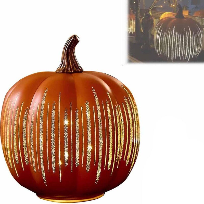 跨境新款Twinkle Light Pumpkins闪闪发光的南瓜家居摆件|undefined