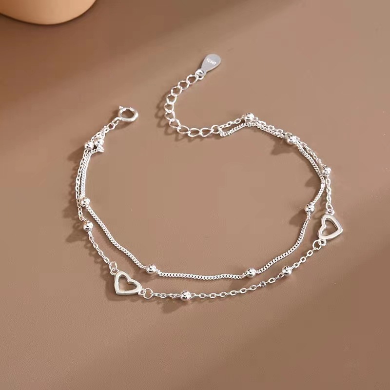 Double Layer Heart Bracelet For Women, Niche Design, High-End Feel, Best Friend, Student, Light Luxury, Japanese And_voghion.com