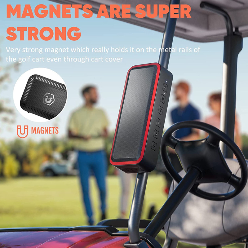 Cross-border best-selling Bluetooth wireless subwoofer for golf carts, waterproof, portable, multi-functional stereo speaker