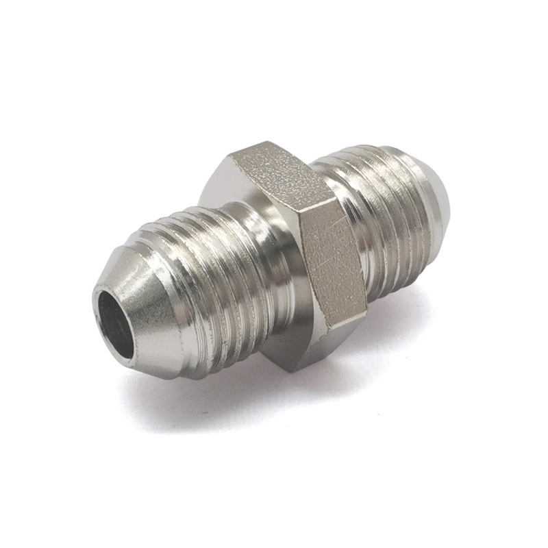 Modificación del automóvil AN6 a AN6 Junta de tubería de expansión de aceite de alambre exterior niquelado rodante de hierro Accesorios de conexión del adaptador del enfriador de aceite