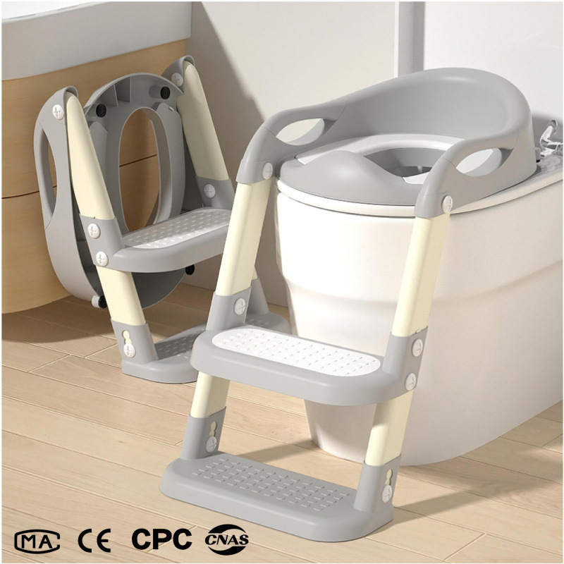 Children's Toilet Ladder Toilet Men's and Children's Urine Pit Ring Female Baby's Special Baby Folding Ladder Foot Stool