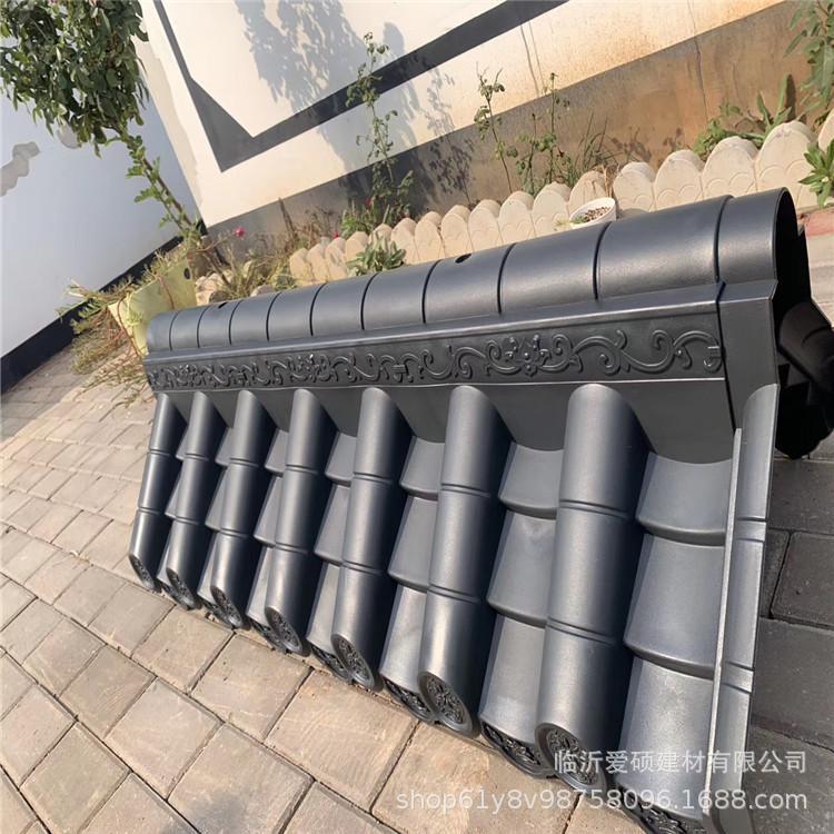 枣庄乡镇改造仿古门头屋檐瓦30公分双面墙头瓦多少钱一米