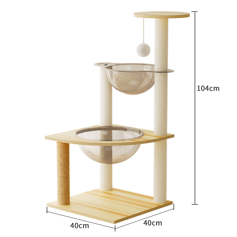 Comercio exterior suministros para mascotas gato escalada estante nido de gato tablero del rasguño gato árbol gato suministros mascota gato juguete espacio cápsula