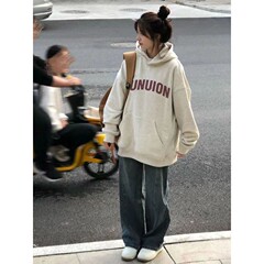 2025春秋新款卫衣女薄款外套连帽上衣长袖显瘦学生小众外穿潮