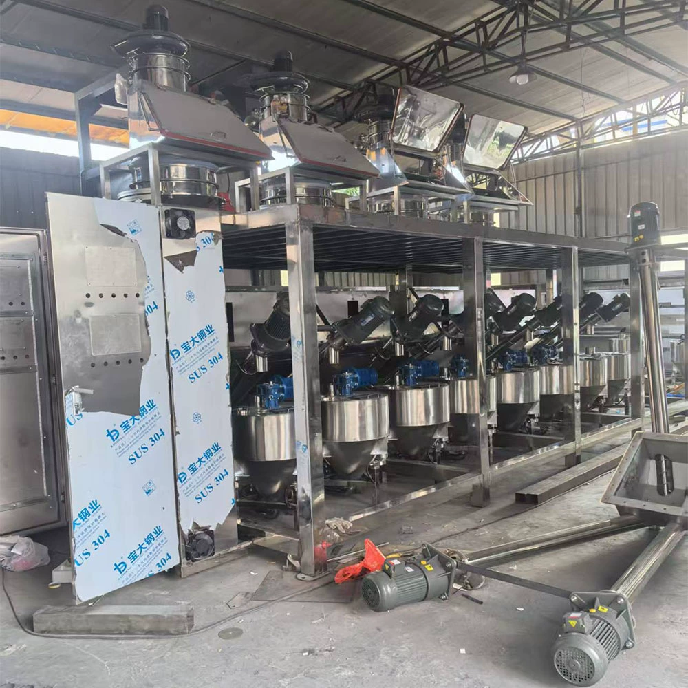 Машина для формул пластмассовых добавок Автоматическая машина для дозирования белой сажи модифицированная пластиковая интеллектуальная беспыльная ошибка соотношения меньше