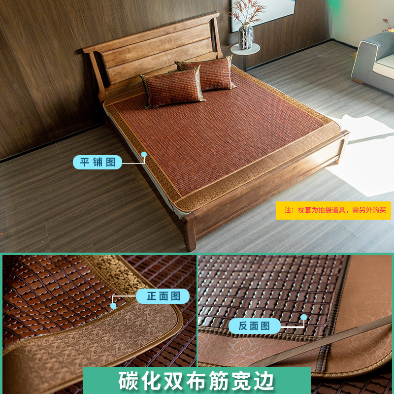 더블 천 리브가 있는 다크 커피 밑단(핫 스타일)