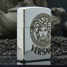 正品ZORRO佐罗亮铬黑砂红哑漆美杜莎煤油打火机精雕代发正批发