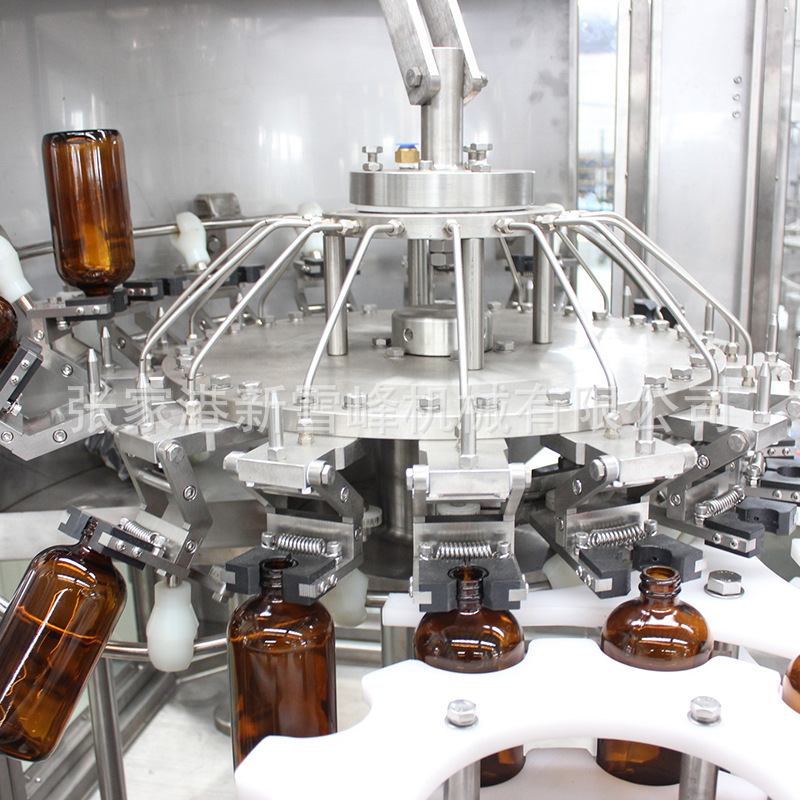 Beer Beverage Drinking Water Filling Machinery Equipment Glass Bottle Filling Machine Glass Bottle 3 in 1 Filling Machine