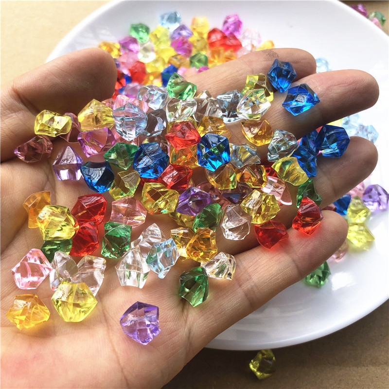 Acrylic Ice Cube fake ice cube gravel small ice crystal drill irregular broken ice crystal porcelain painting drill plastic small stone
