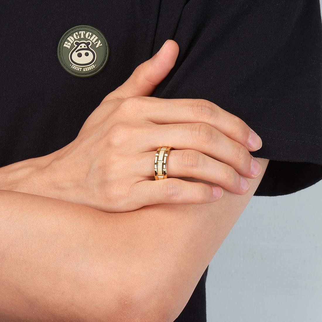 Simple Style Geometric Metal Plating Menu0027S Rings 1 Piece