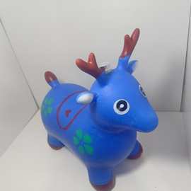 厂家批发 彩绘跳跳马 橡胶动物跳跳马 量大价优弹跳卡通