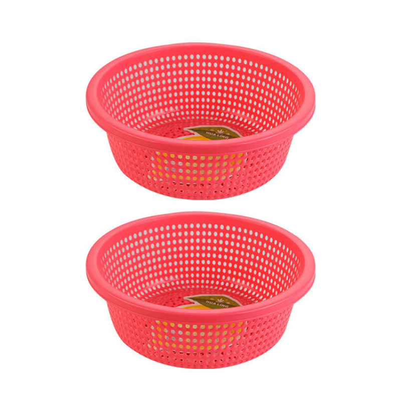 プラスチック排水バスケットキッチン肥厚大型新しい野菜洗濯バスケット家庭用フルーツボウルラウンドフルーツ耐久性|undefined