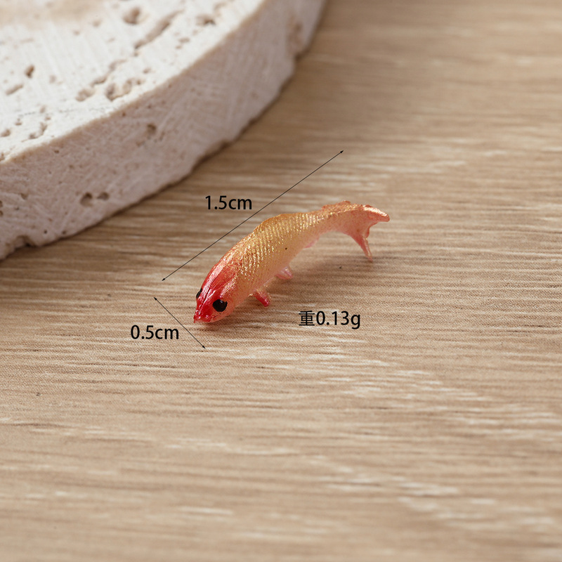 dollhouse仿真微缩迷你小鲤鱼配件滴胶鱼缸配件金鱼锦鲤食玩模型|undefined