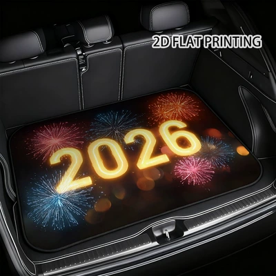 Protection Mat, Futuristic Tech-Style, Avtomobil döşəmə paspasları - 303decl-21-75100cm-crystal-velvet-dot-plastic-bottom
