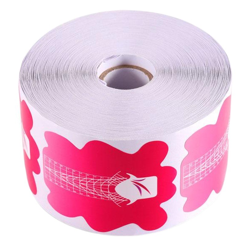 Transfronteriza nueva extensión de uñas titular de papel en forma de flor de melocotón fototerapia uñas de cristal dedo de uñas titular 100/500 piezas de suministros de uñas