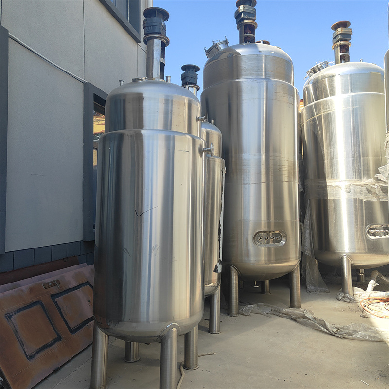 处理二手不锈钢发酵罐  化工真空发酵设备 不锈钢双层立式密封罐