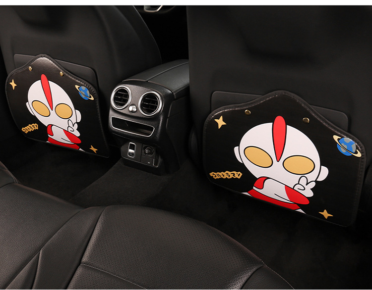 Car anti-kick pad rear seat back universal wear-resistant leather anti-fouling pad cartoon new car anti-dirty pad protection pad