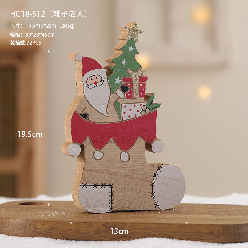 Bienvenido al alfabeto de madera creativa decoración navideña árbol de navidad decoraciones de mesa decoraciones navideñas Feliz Navidad