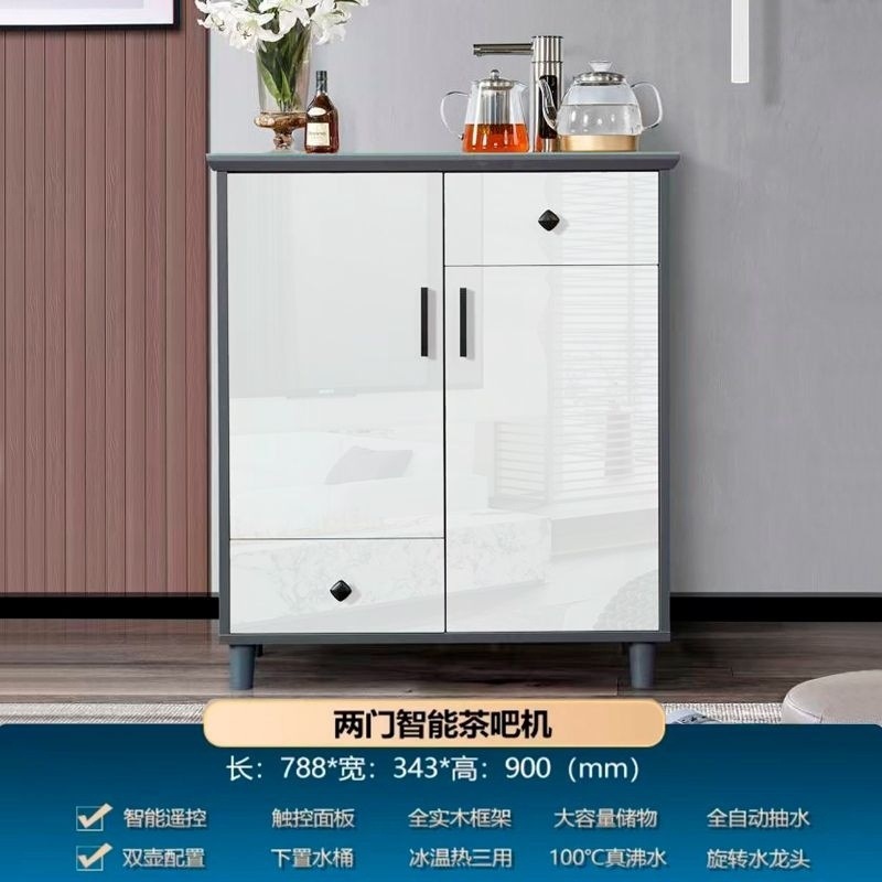 Nuevo modelo moderno de lujo ligero de madera sólida cabinet de bar de té de alta gama totalmente automático dispensador de agua doméstico desinfección cabinet todo en uno