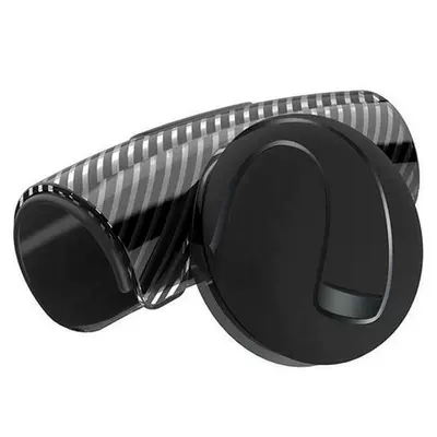 Car steering wheel power ball driving aid tool, multifunctional high-end bearing single-hand steering device for truck driving (Steering wheel booster) - universal-2151-power-ball-carbon-black