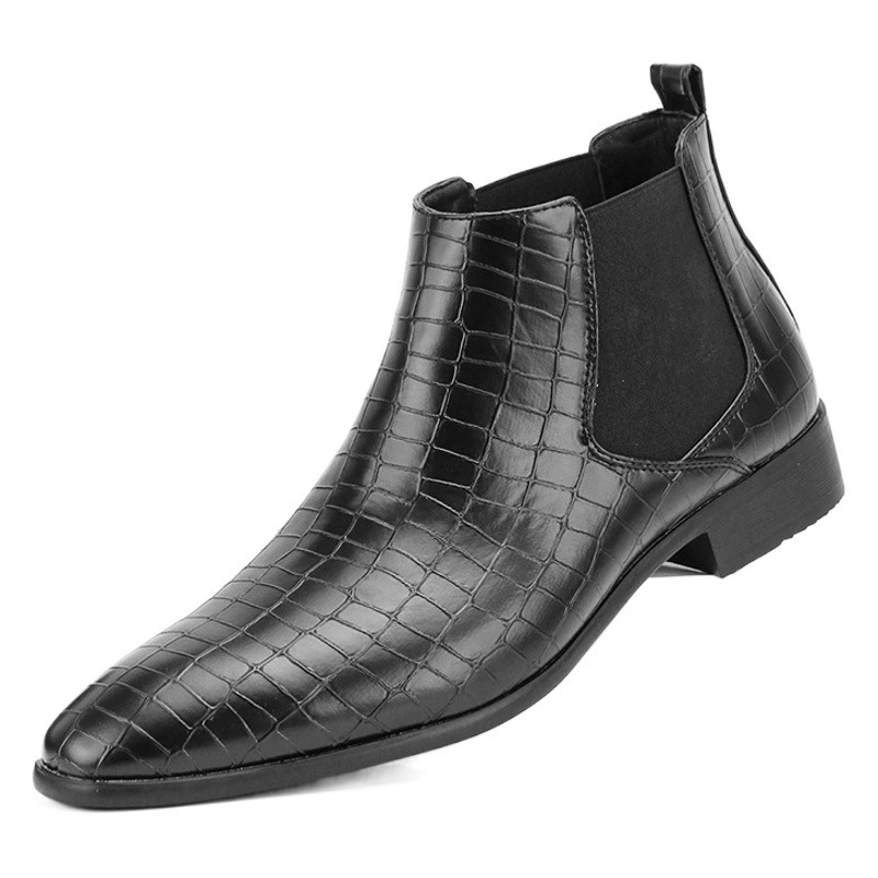 Мужские сапоги Челси маленькая квадратная голова мужская обувь дикая мода мужские сапоги